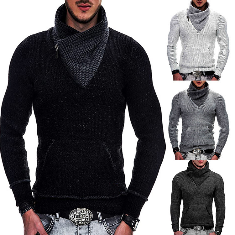 Men's Shawl Collar Sweater - Ultimate 4-Color Warm - Image 4