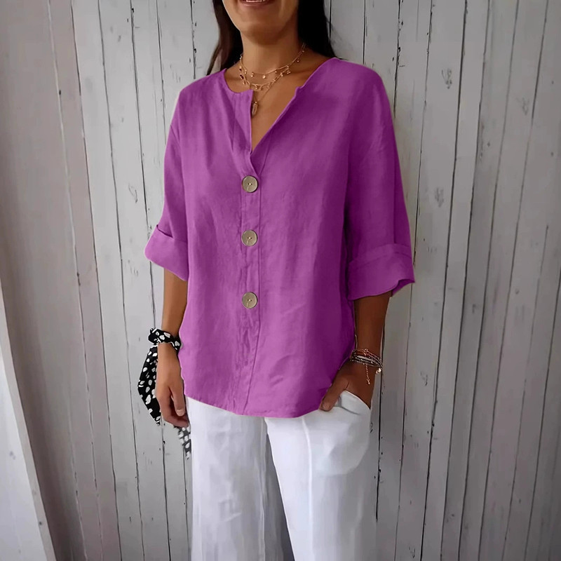 Women’s Linen Shirt – Casual & Breathable Comfort - Image 6