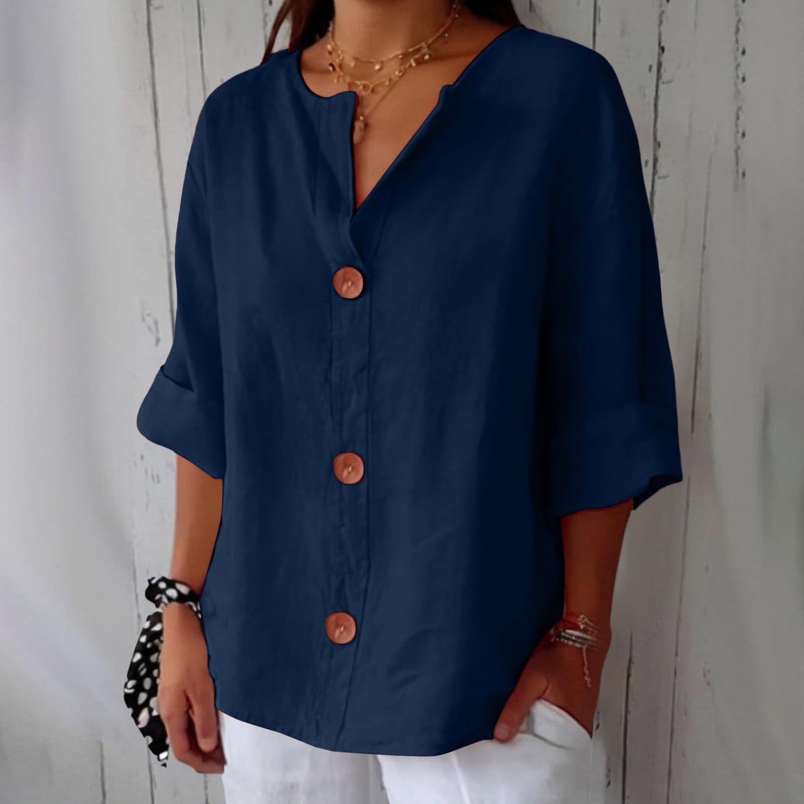Women’s Linen Shirt – Casual & Breathable Comfort