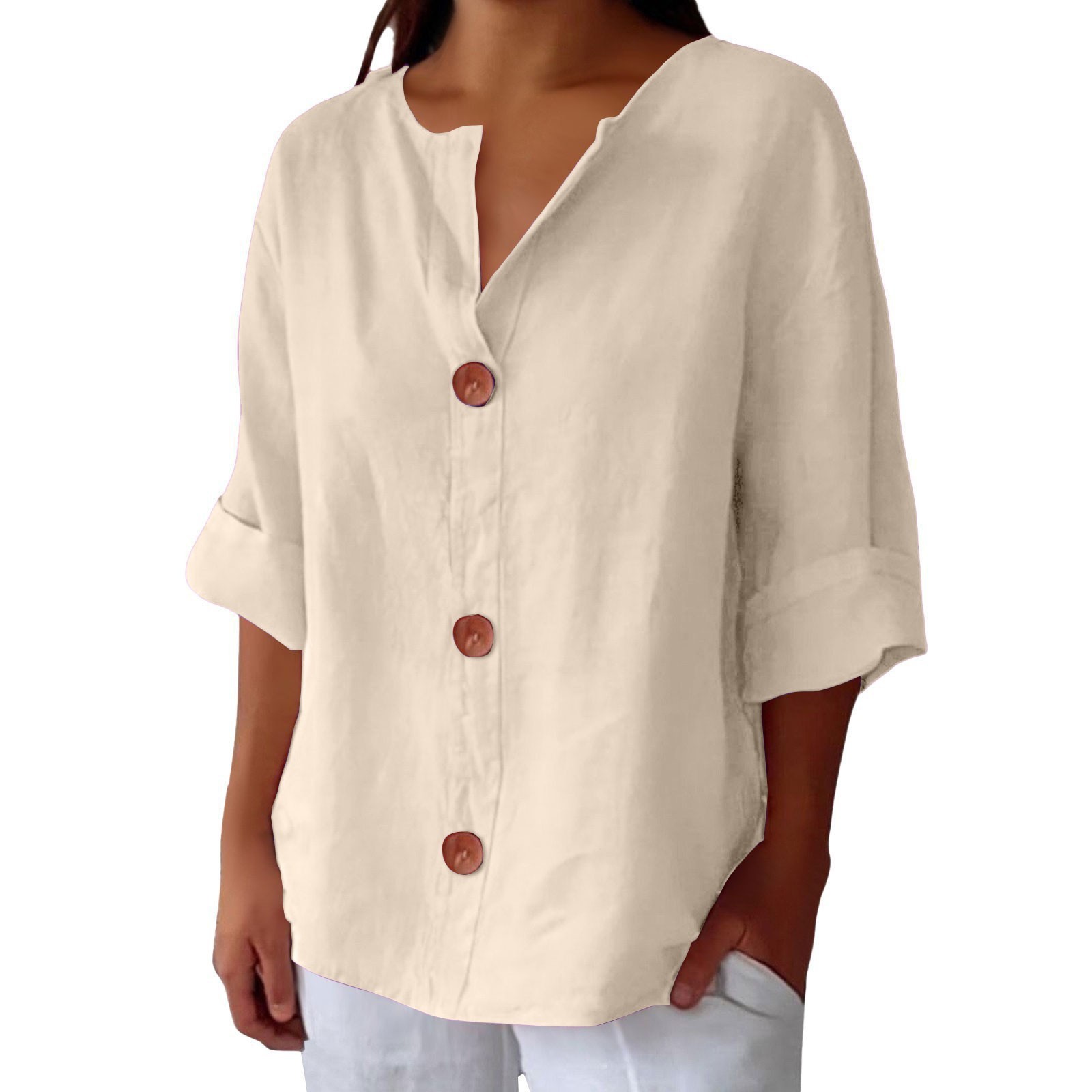 Women’s Linen Shirt – Casual & Breathable Comfort - Image 10