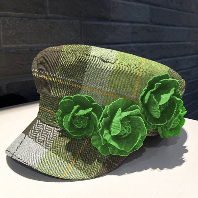 Women’s Plaid Cap – Women’s Fashion Cap For Casual Wear - Image 2