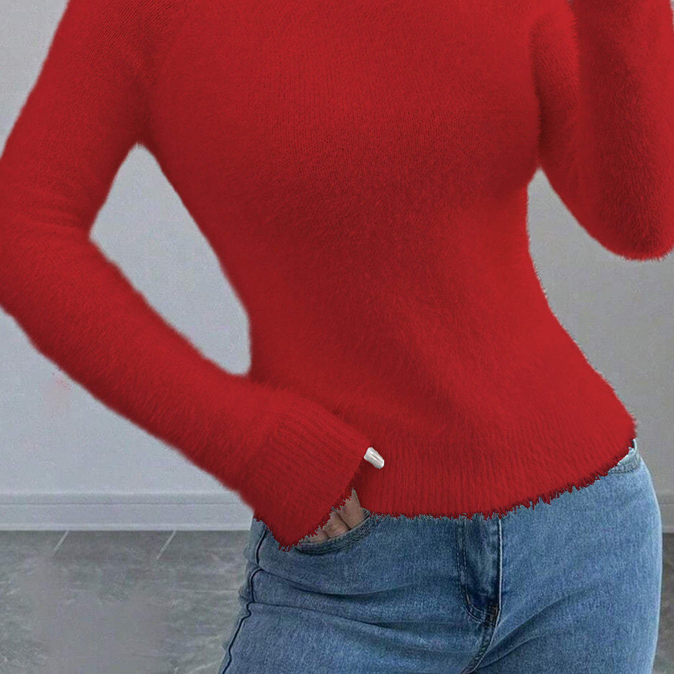 Fuzzy Sweater Women - Luxurious Soft - Image 3