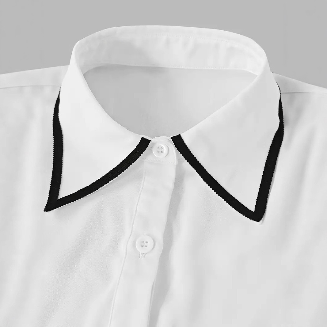 Women’s Elegant Work Blouse – Trendy Long Sleeve Office Top - Image 8