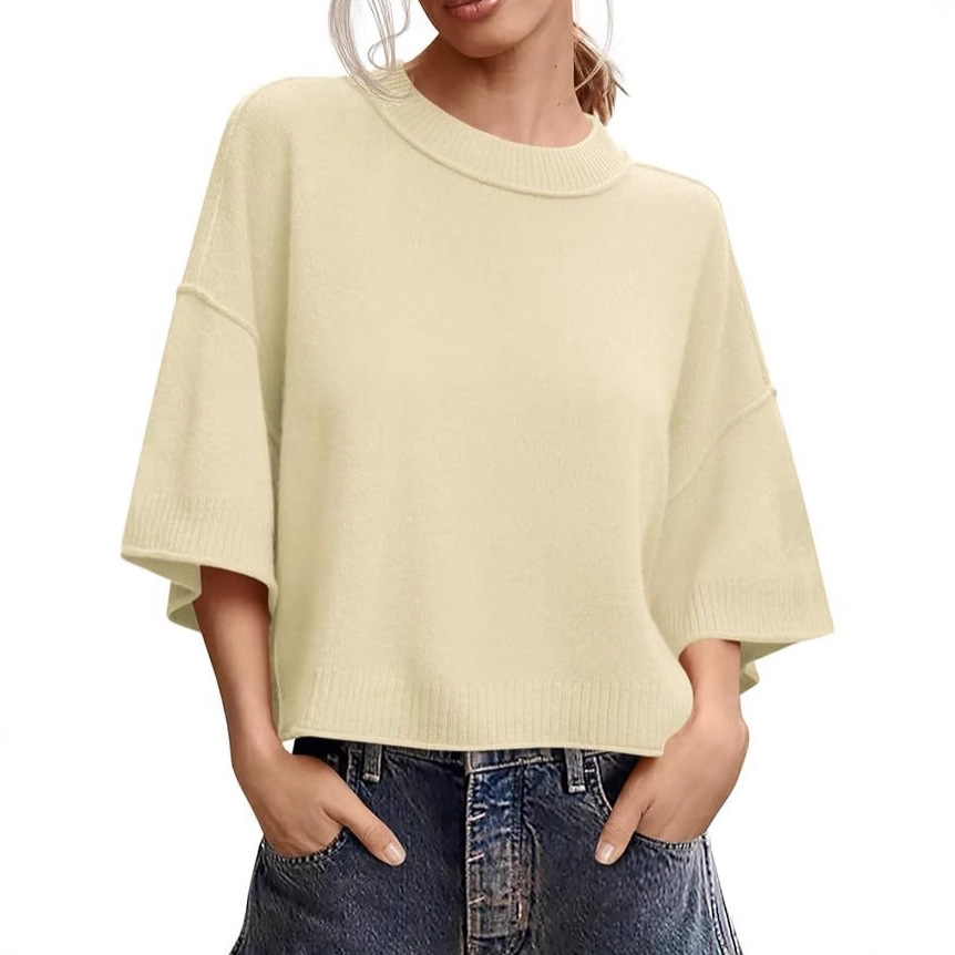 Women's Casual Crew-Neck Lightweight Top - Image 4