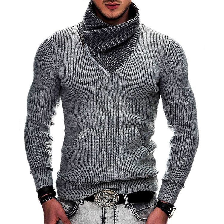 Men's Shawl Collar Sweater - Ultimate 4-Color Warm - Image 2